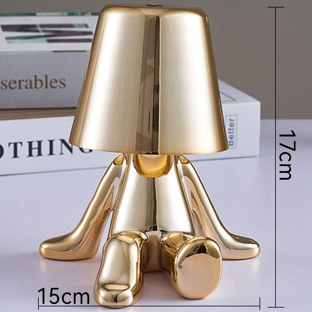 Creative Small Gold and Silver Table Lamps