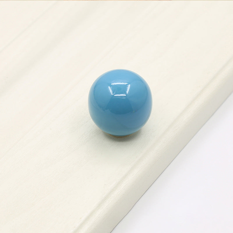 Colorful Ceramic Ball Round Cabinet Knobs