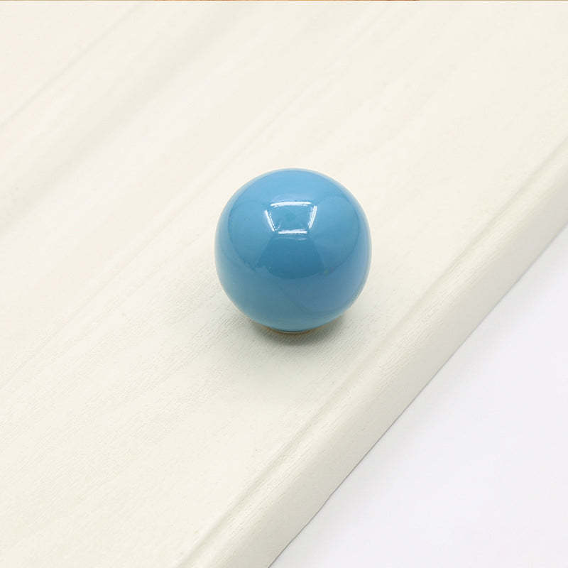 Colorful Ceramic Ball Round Cabinet Knobs