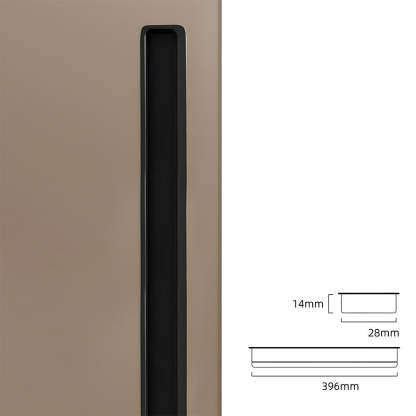 Modern Slotted Recessed Concealed Sliding Door Cabinet Handles