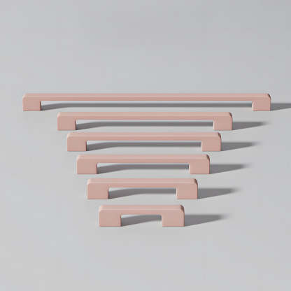 Simple Multi-Color Kitchen Cabinet Handles