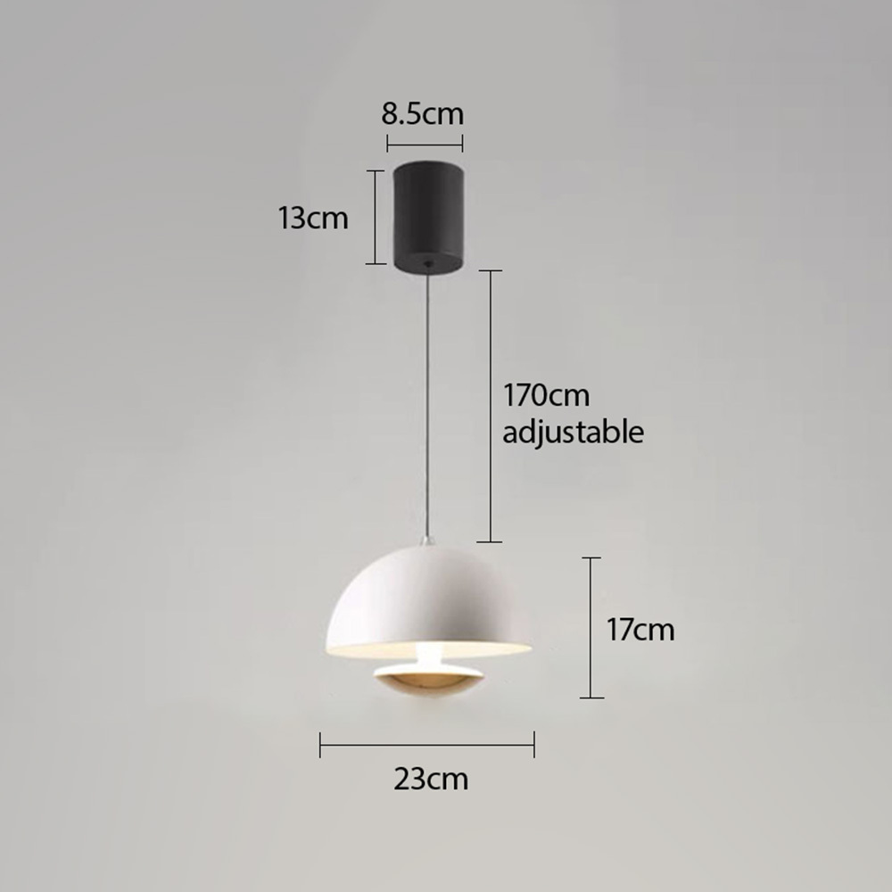 Liftable Hand Sweep Induction Colorful Pendant Light