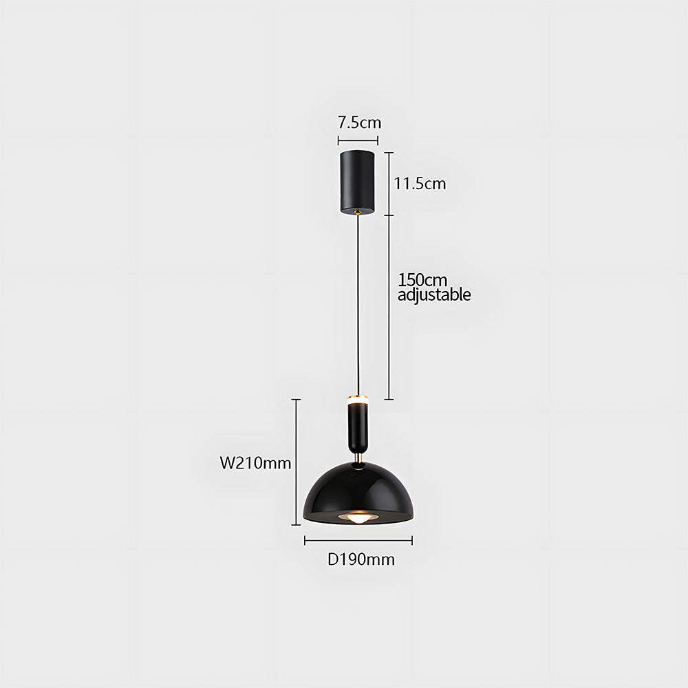 Bauhaus Colorful Adjustable Height LED Pendant Light