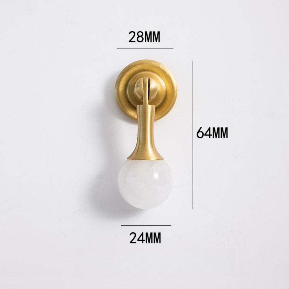 Personality Crystal Brass French Light Luxury Style Wardrobe Cabinet  Pull -Homdiy
