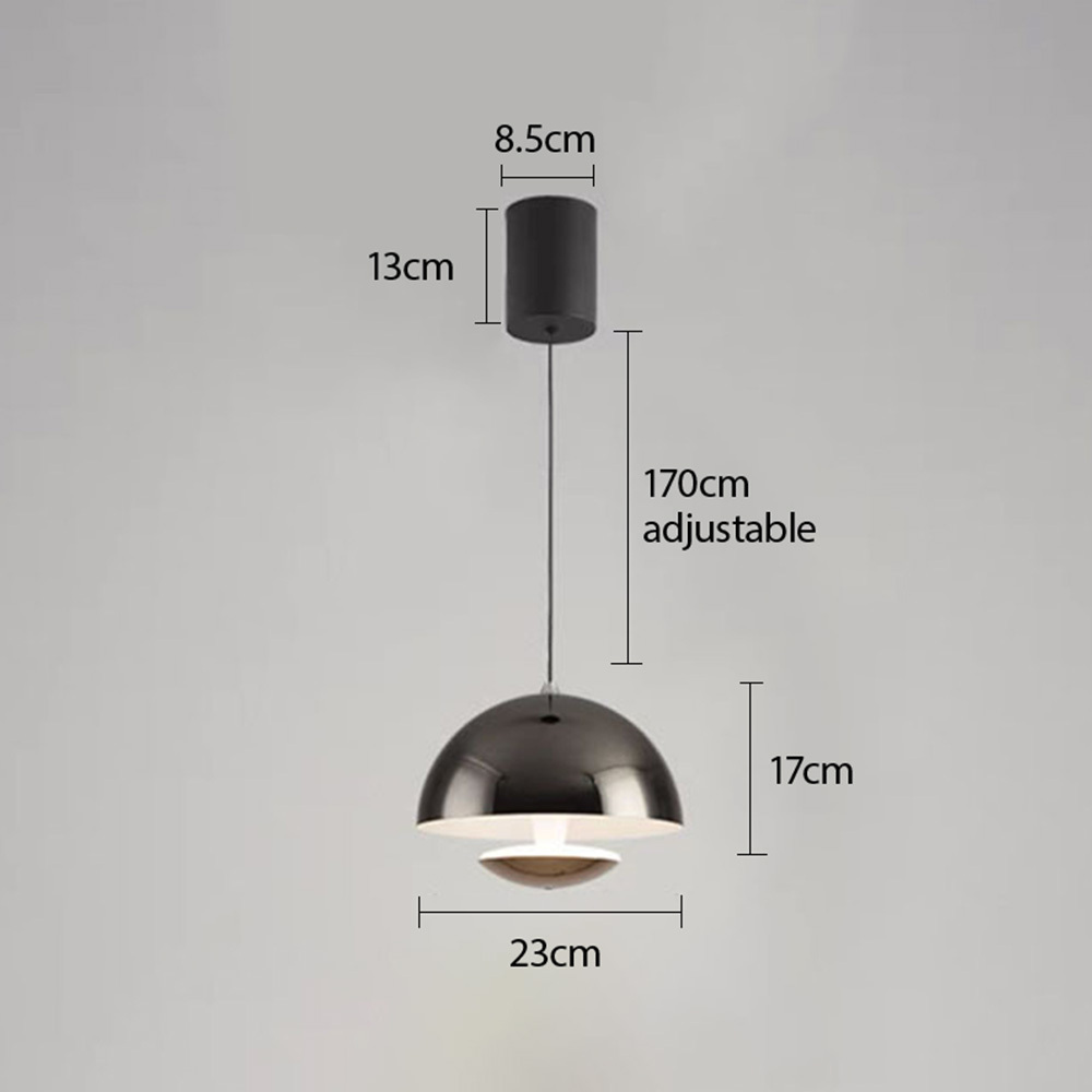Liftable Hand Sweep Induction Colorful Pendant Light