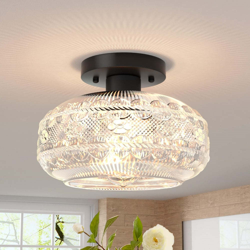 Retro Clear Luxury Ceiling Hallway Light -Homdiy