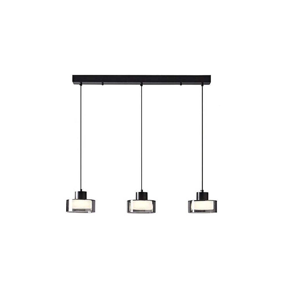 Nordic Black Glass LED Kitchen Island Pendant Light -Homdiy