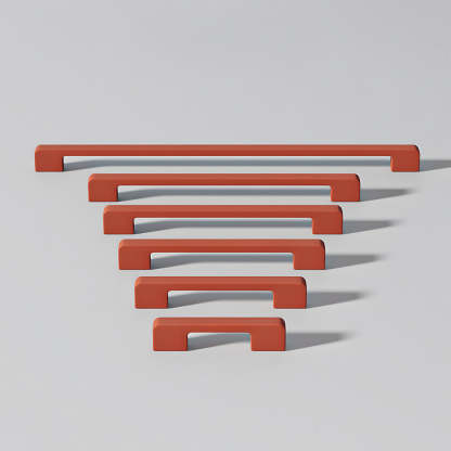 Simple Multi-Color Kitchen Cabinet Handles