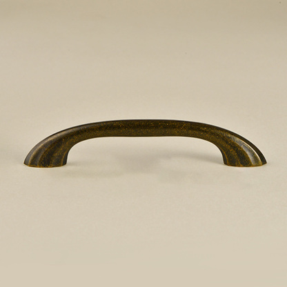 Modern Curved Black and Brass Arc Cabinet Pulls