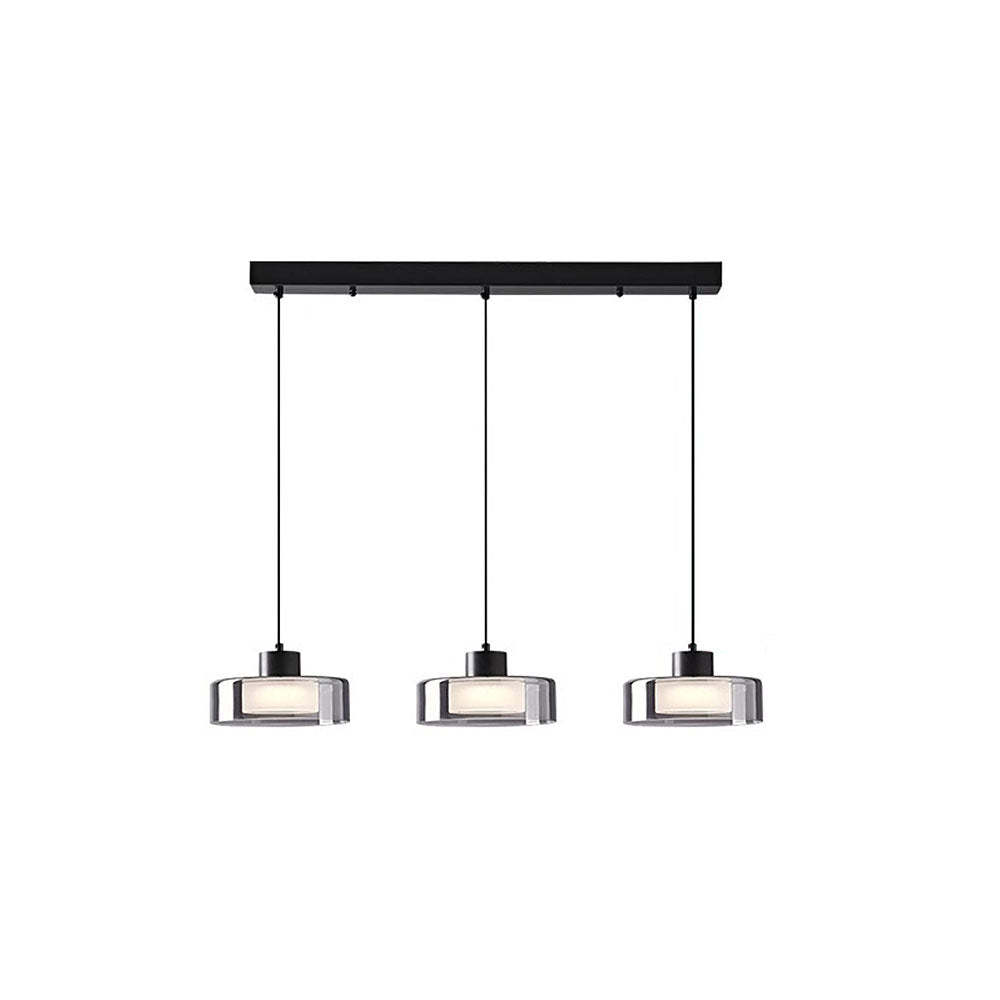 Nordic Black Glass LED Kitchen Island Pendant Light -Homdiy
