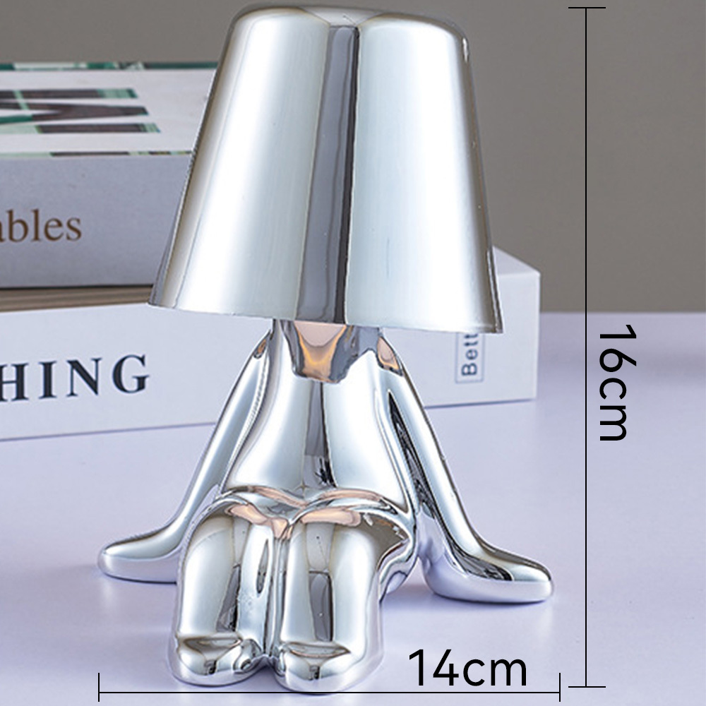 Creative Small Gold and Silver Table Lamps