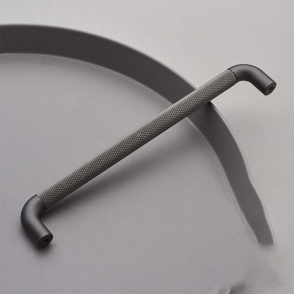 Modern Long Texture Brown Gray Cupboard Cabinet Pulls Handles -Homdiy