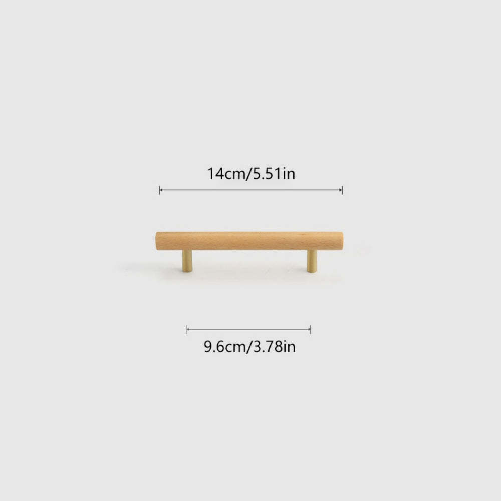 Universal Wooden Door Handles for Drawers Cupboards Kitchen Cabinets -Homdiy