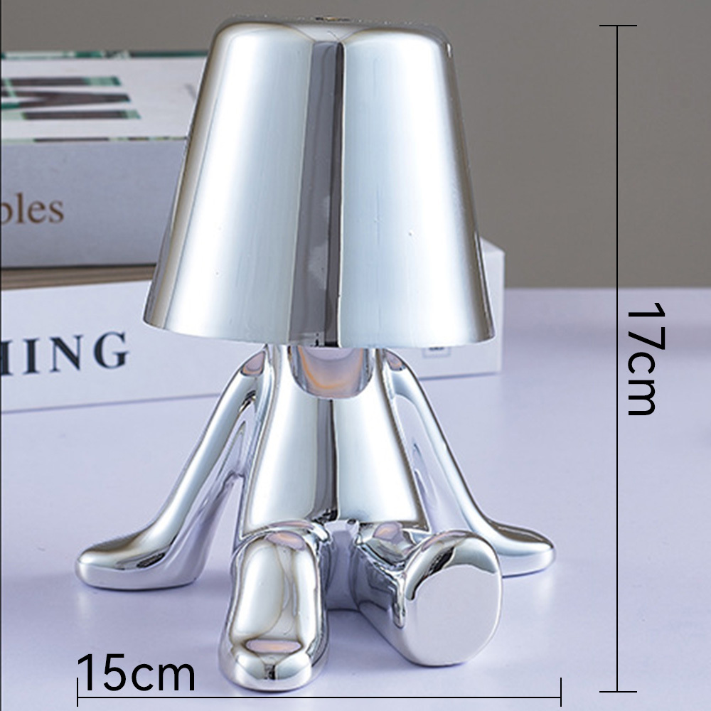 Creative Small Gold and Silver Table Lamps