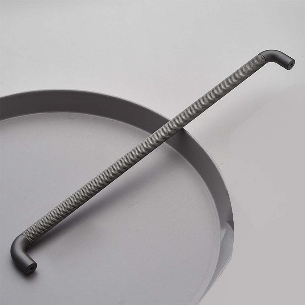 Modern Long Texture Brown Gray Cupboard Cabinet Pulls Handles -Homdiy