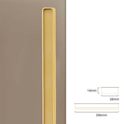 Modern Slotted Recessed Concealed Sliding Door Cabinet Handles