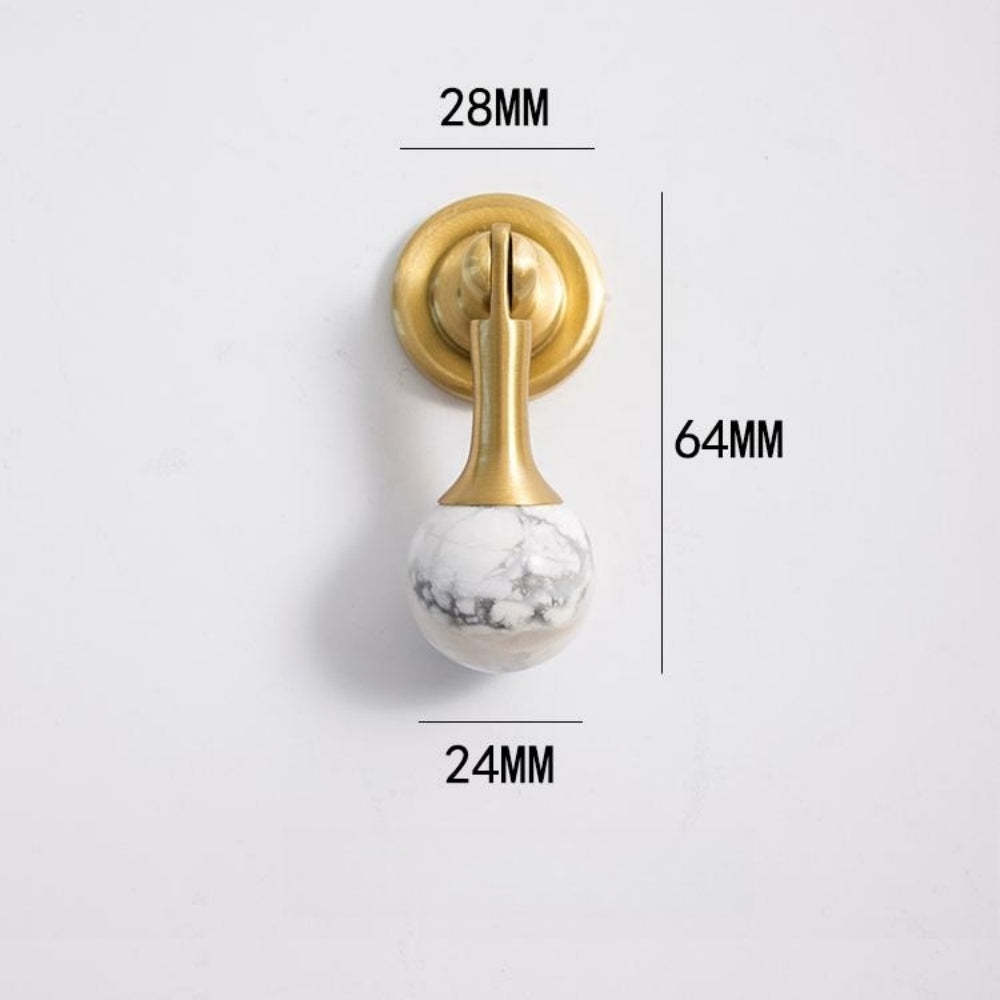 Personality Crystal Brass French Light Luxury Style Wardrobe Cabinet  Pull -Homdiy