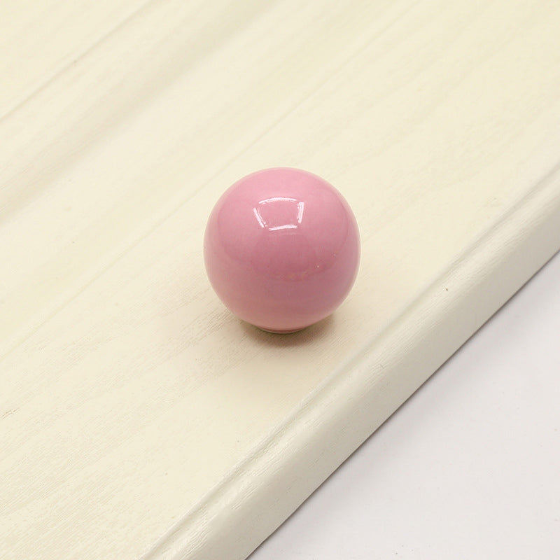 Colorful Ceramic Ball Round Cabinet Knobs