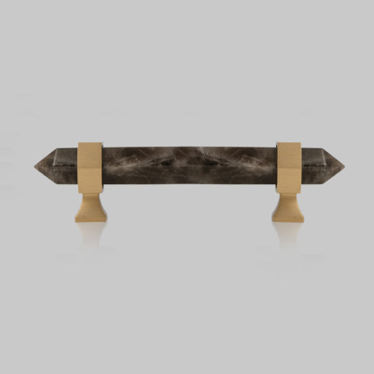 Nordic Natural Crystal Hexagonal Stone Drawer Pull