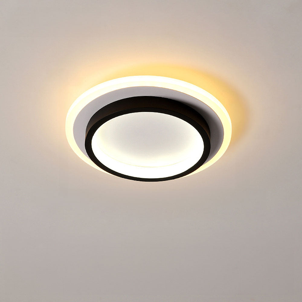 Art Deco Aluminum Acrylic LED Ceiling Light for Living Room