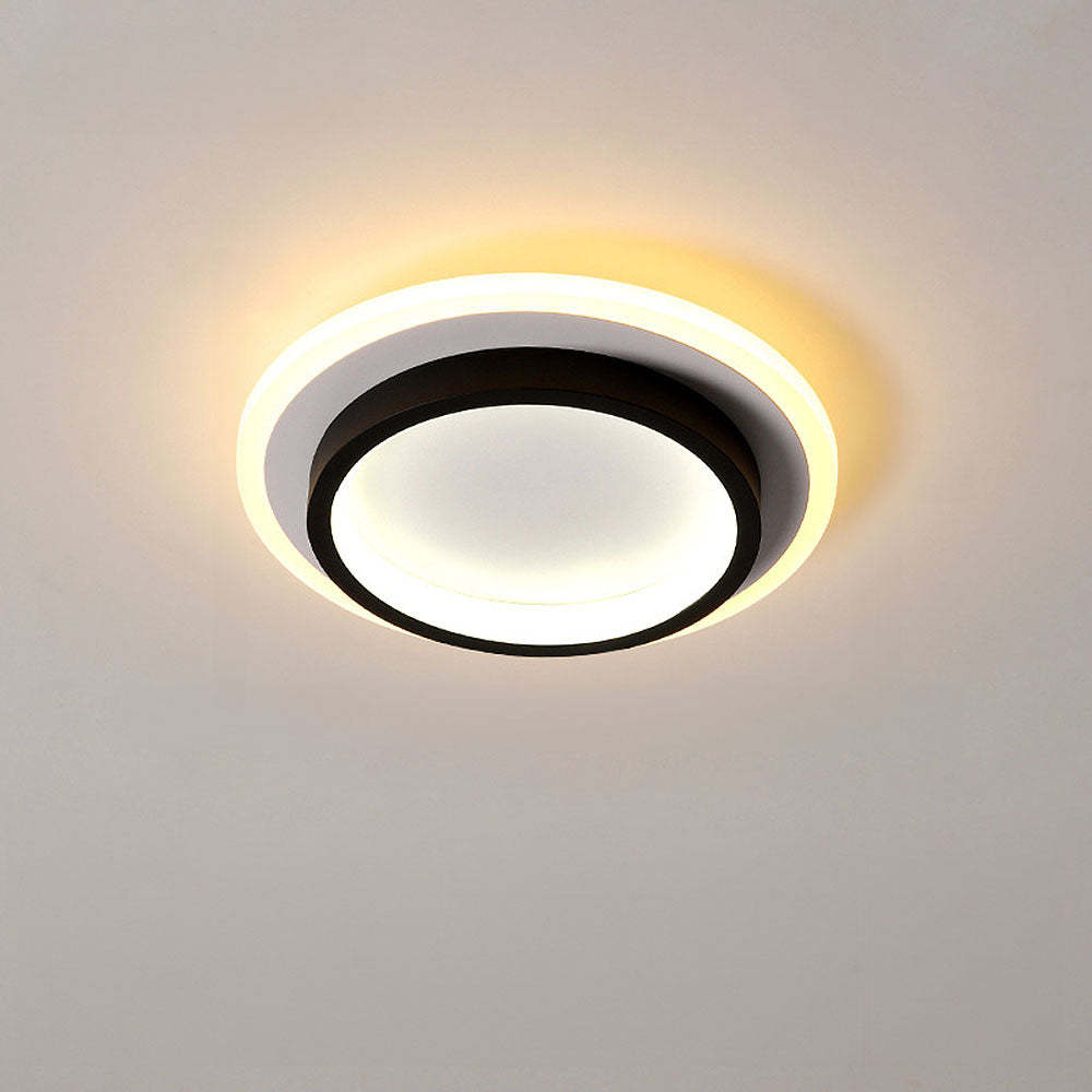 Art Deco Aluminum Acrylic LED Ceiling Light for Living Room