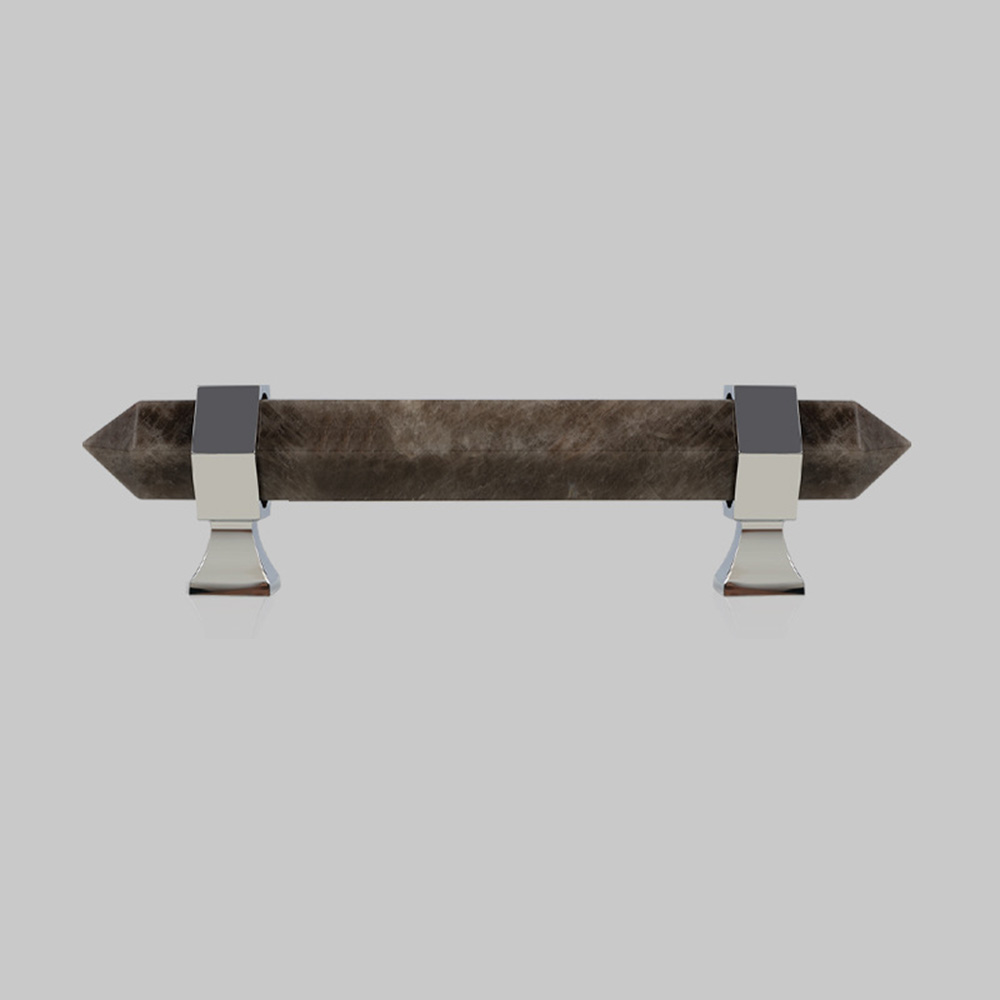 Nordic Natural Crystal Hexagonal Stone Drawer Pull