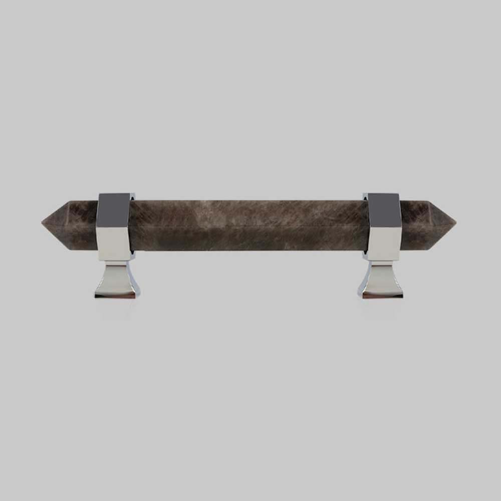 Nordic Natural Crystal Hexagonal Stone Drawer Pull
