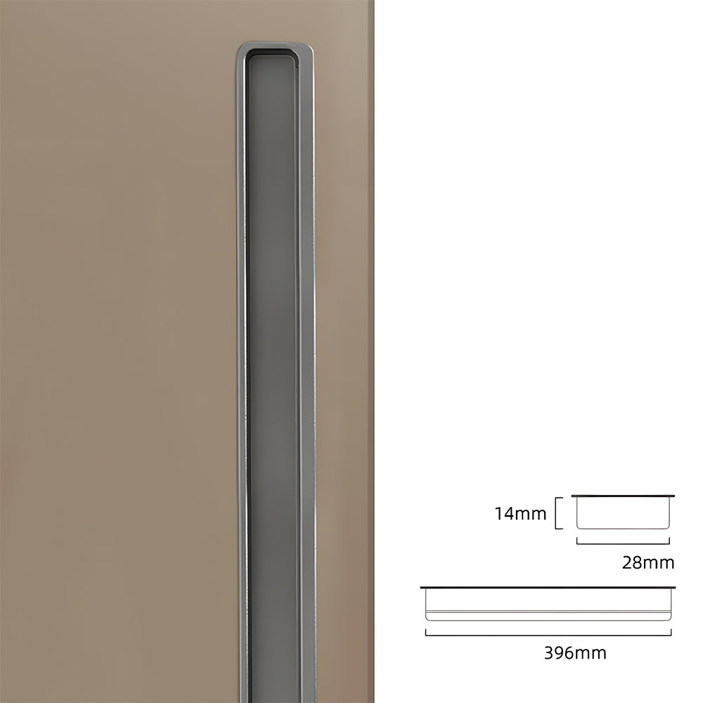 Modern Slotted Recessed Concealed Sliding Door Cabinet Handles