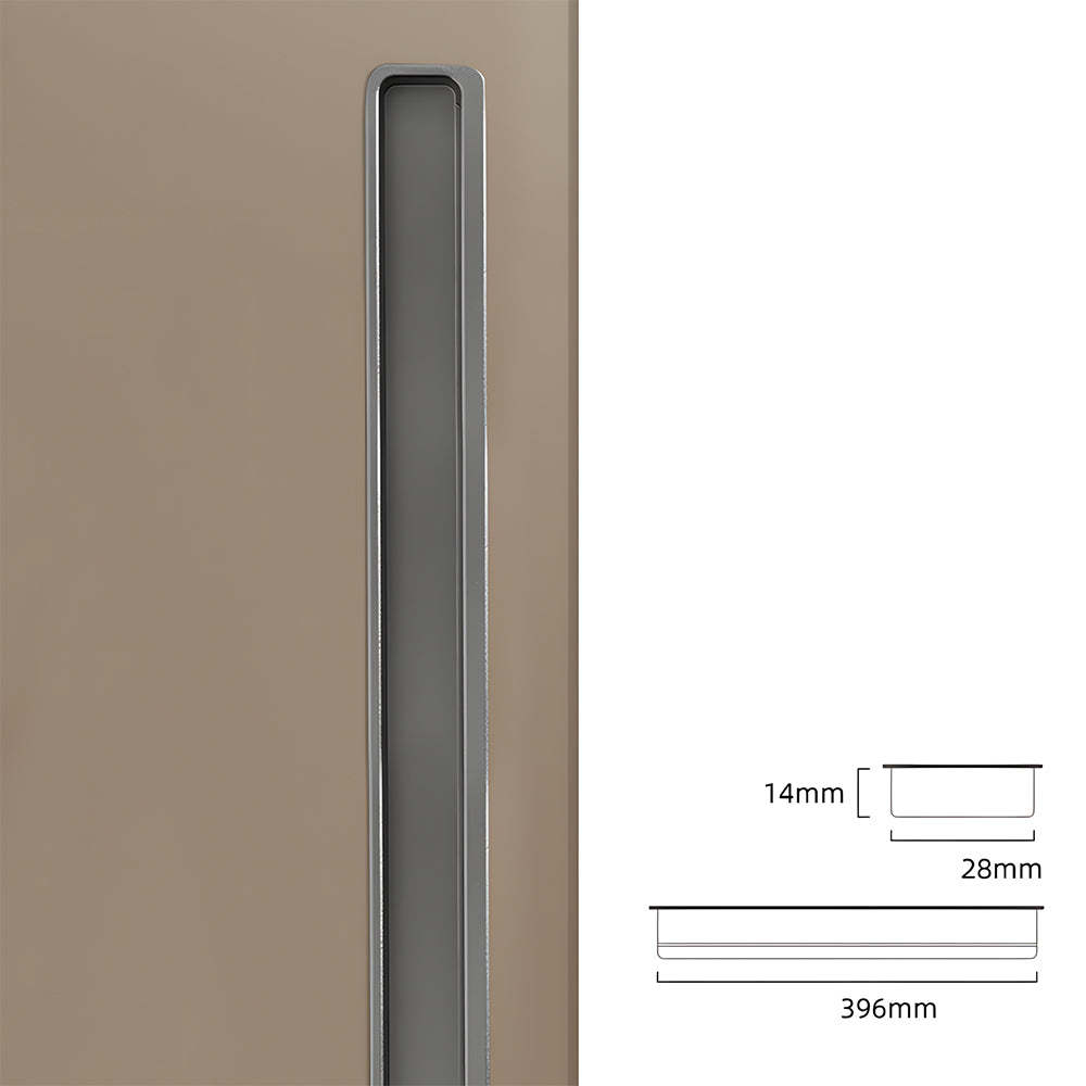 Modern Slotted Recessed Concealed Sliding Door Cabinet Handles