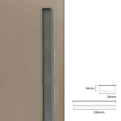 Modern Slotted Recessed Concealed Sliding Door Cabinet Handles