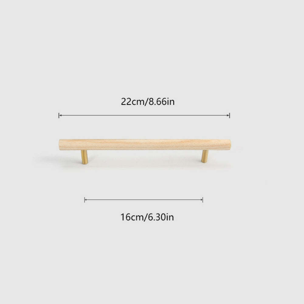 Universal Wooden Door Handles for Drawers Cupboards Kitchen Cabinets -Homdiy