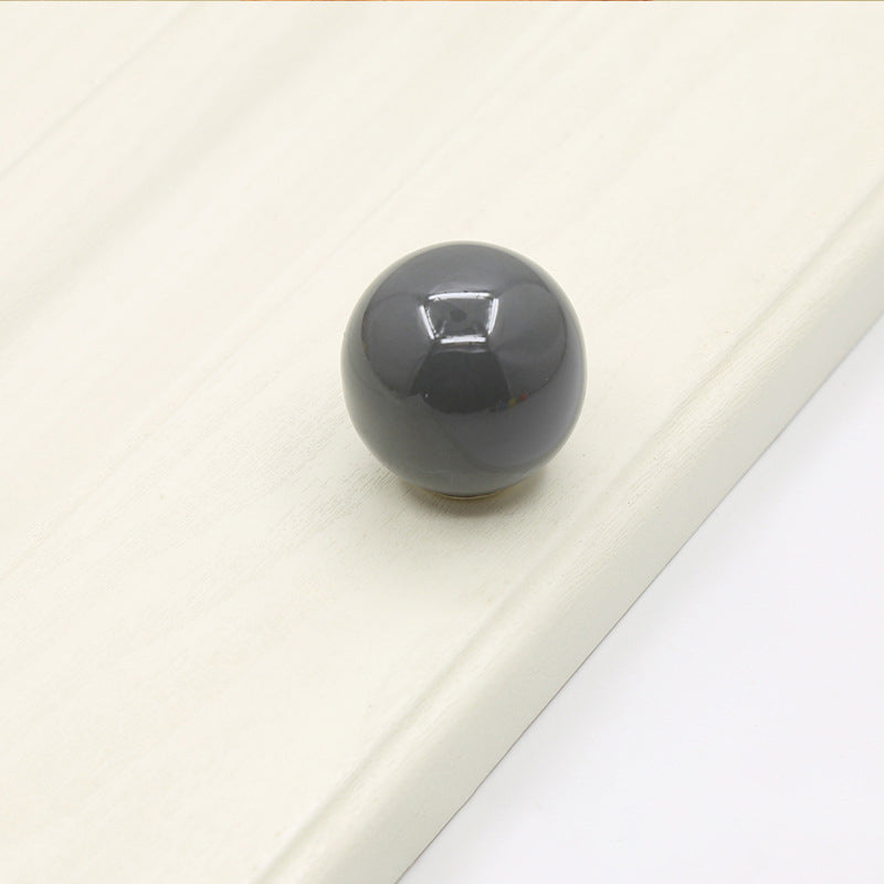 Colorful Ceramic Ball Round Cabinet Knobs