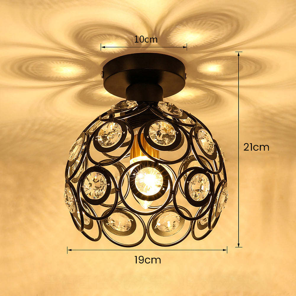 Fancy Gold Luxury Ball Hallway Ceiling Light -Homdiy