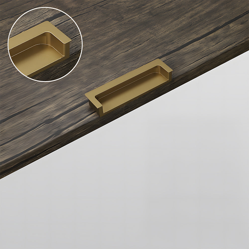 Modern Slotting Sliding Concealed Cabinet Handles Door Pulls | Goldenwarm
