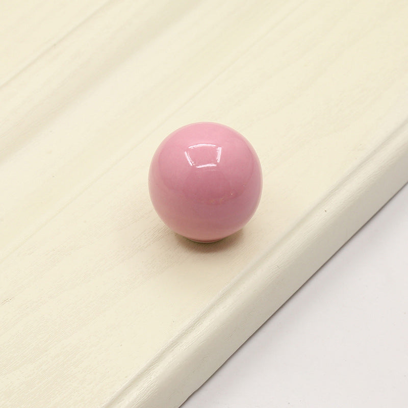 Colorful Ceramic Ball Round Cabinet Knobs