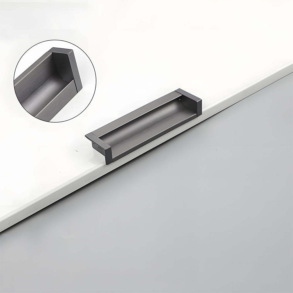 Contemporary Aluminum Alloy Finger Edge Pulls
