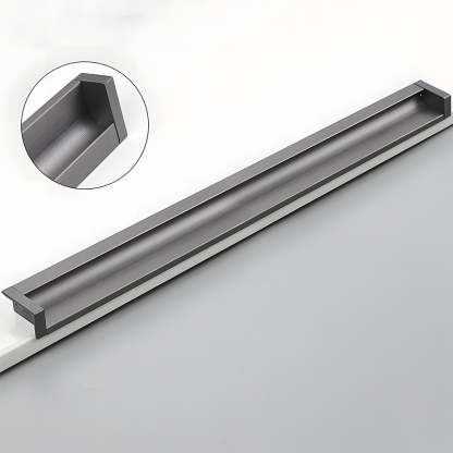 Contemporary Aluminum Alloy Finger Edge Pulls