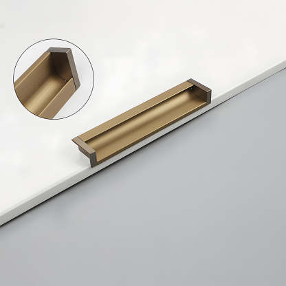 Contemporary Aluminum Alloy Finger Edge Pulls