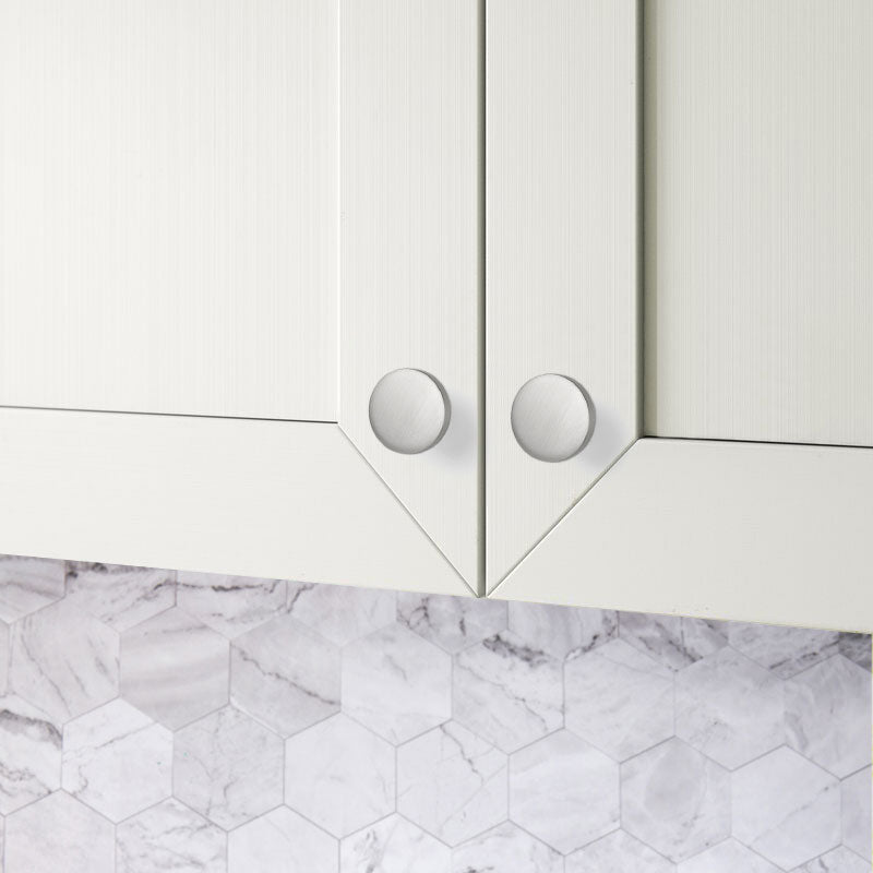 20 Pack Round Brushed Nickel Cabinet Knobs Modern Kitchen 20 Pack Round Brushed Nickel Cabinet Knobs Modern Kitchen