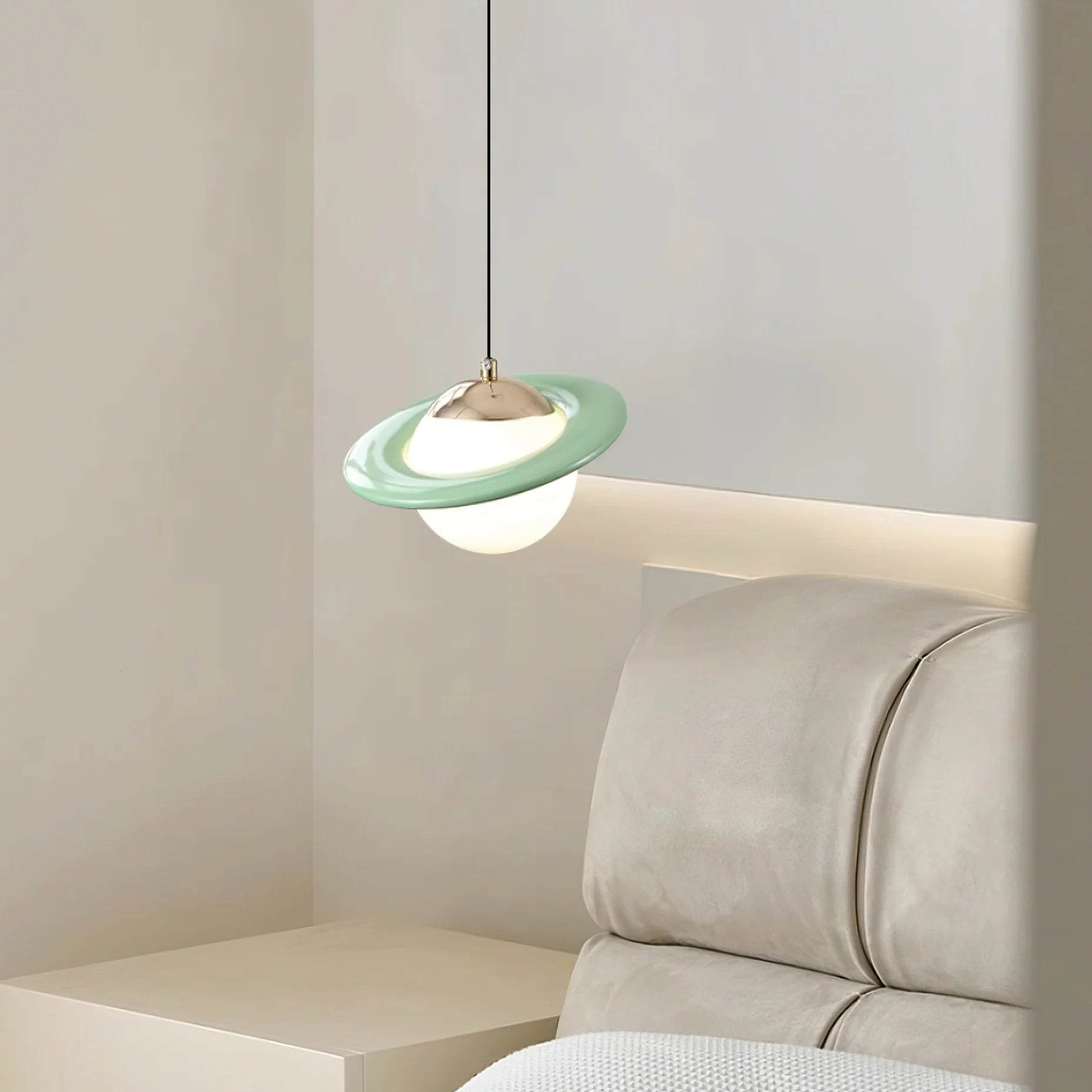 Colorful Small Planet Glass Pendant Light -Homdiy