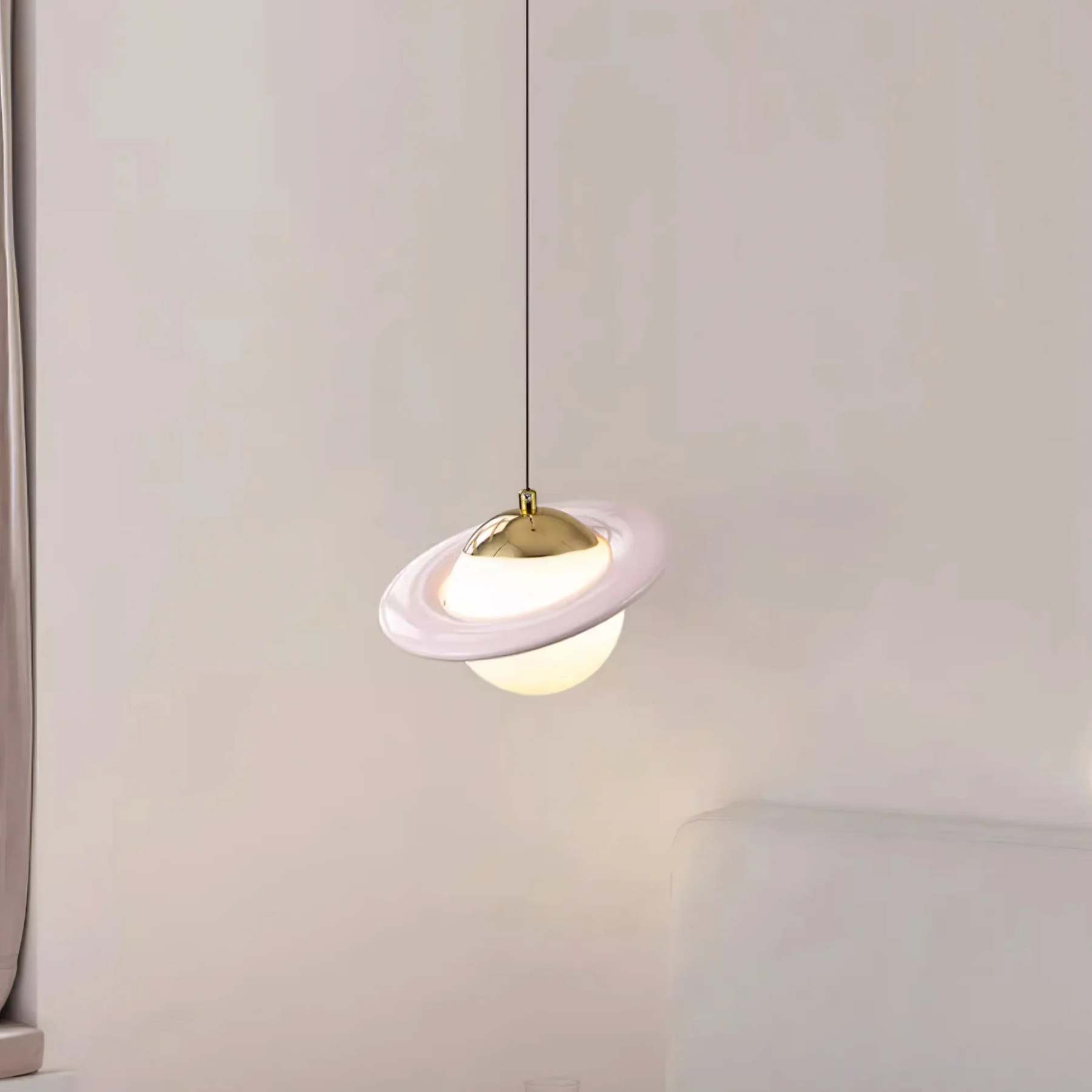 Colorful Small Planet Glass Pendant Light -Homdiy