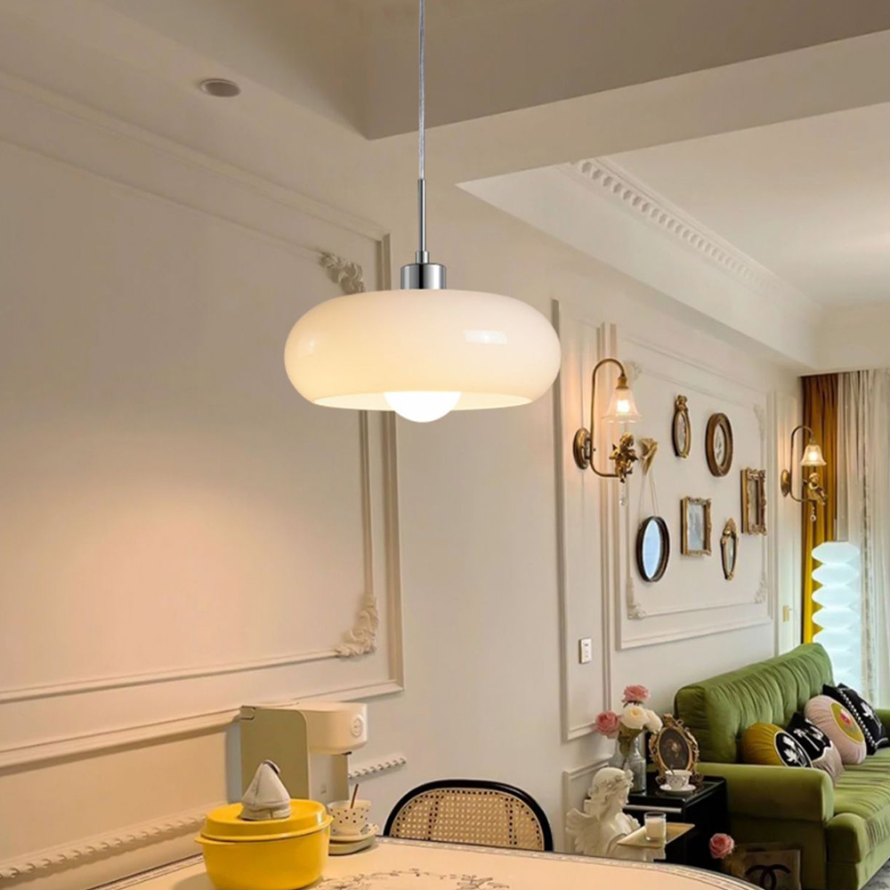 Scandinavian Minimalist Bauhaus Glass Pendant Light