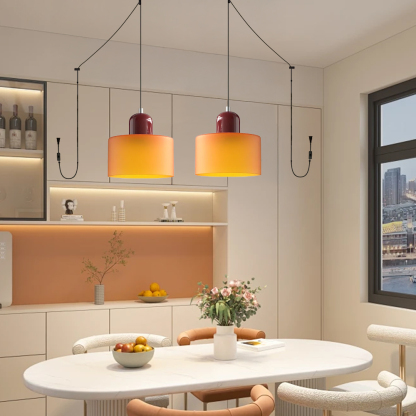 Set of 2 Bauhaus Small Glass Pendant Light