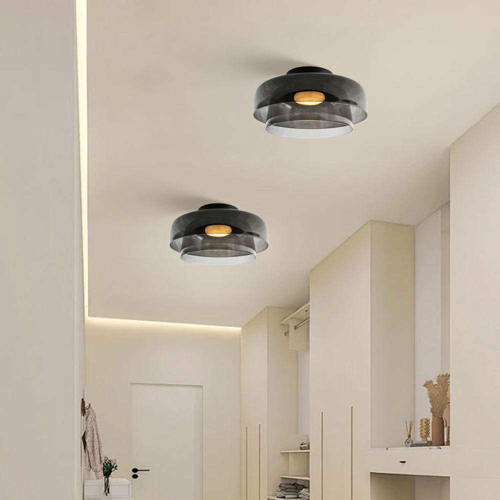 Set of 2 Nordic Designer Creative Glass Ceiling Lamp