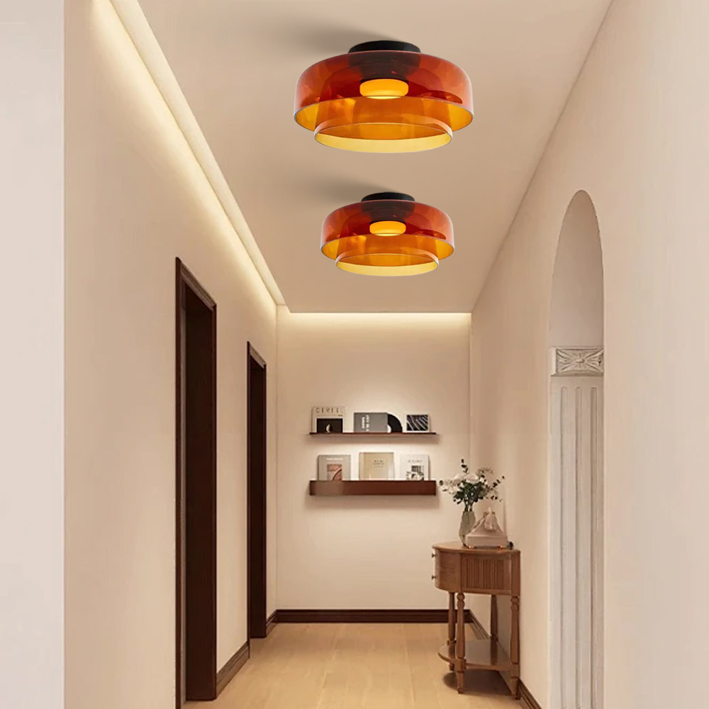 Set of 2 Nordic Designer Creative Glass Ceiling Lamp