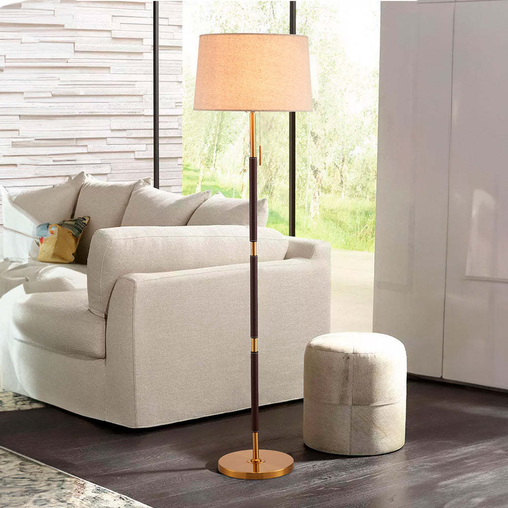 Nordic Simple Leather Floor Lamp -Homdiy