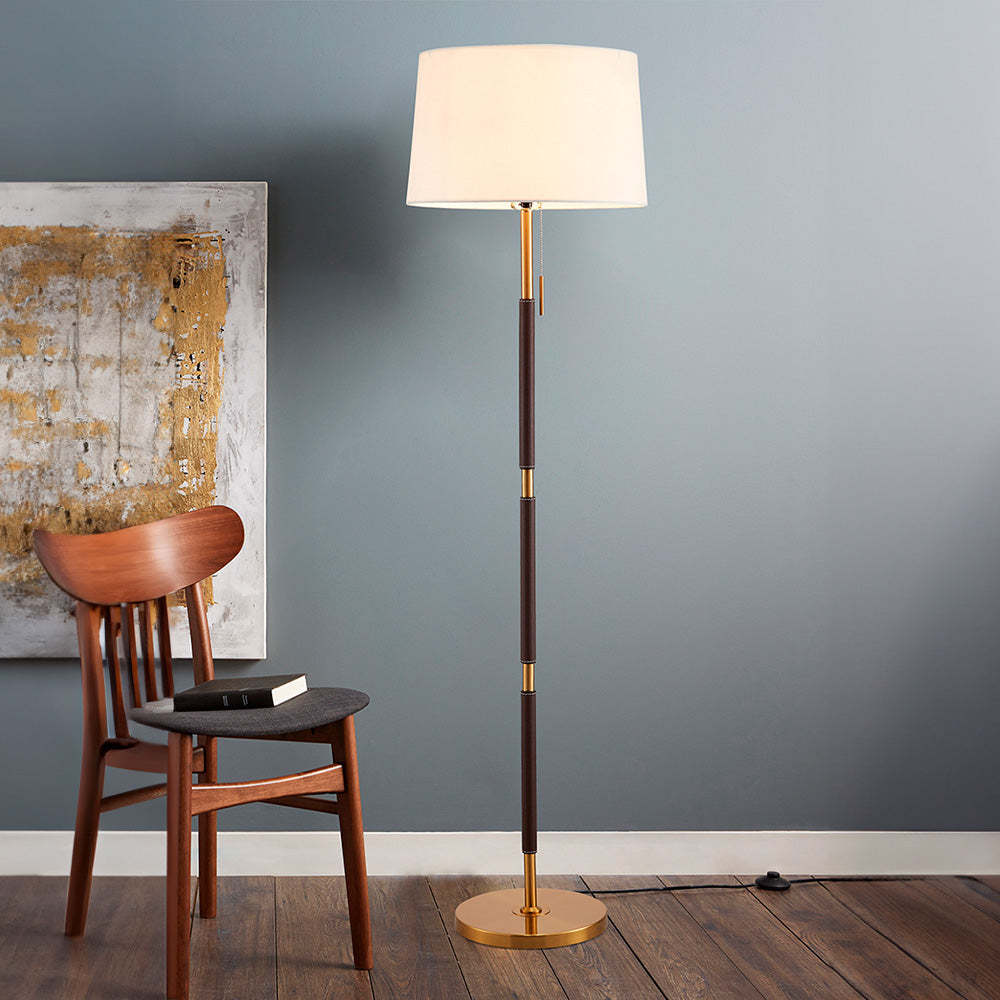 Nordic Simple Leather Floor Lamp -Homdiy