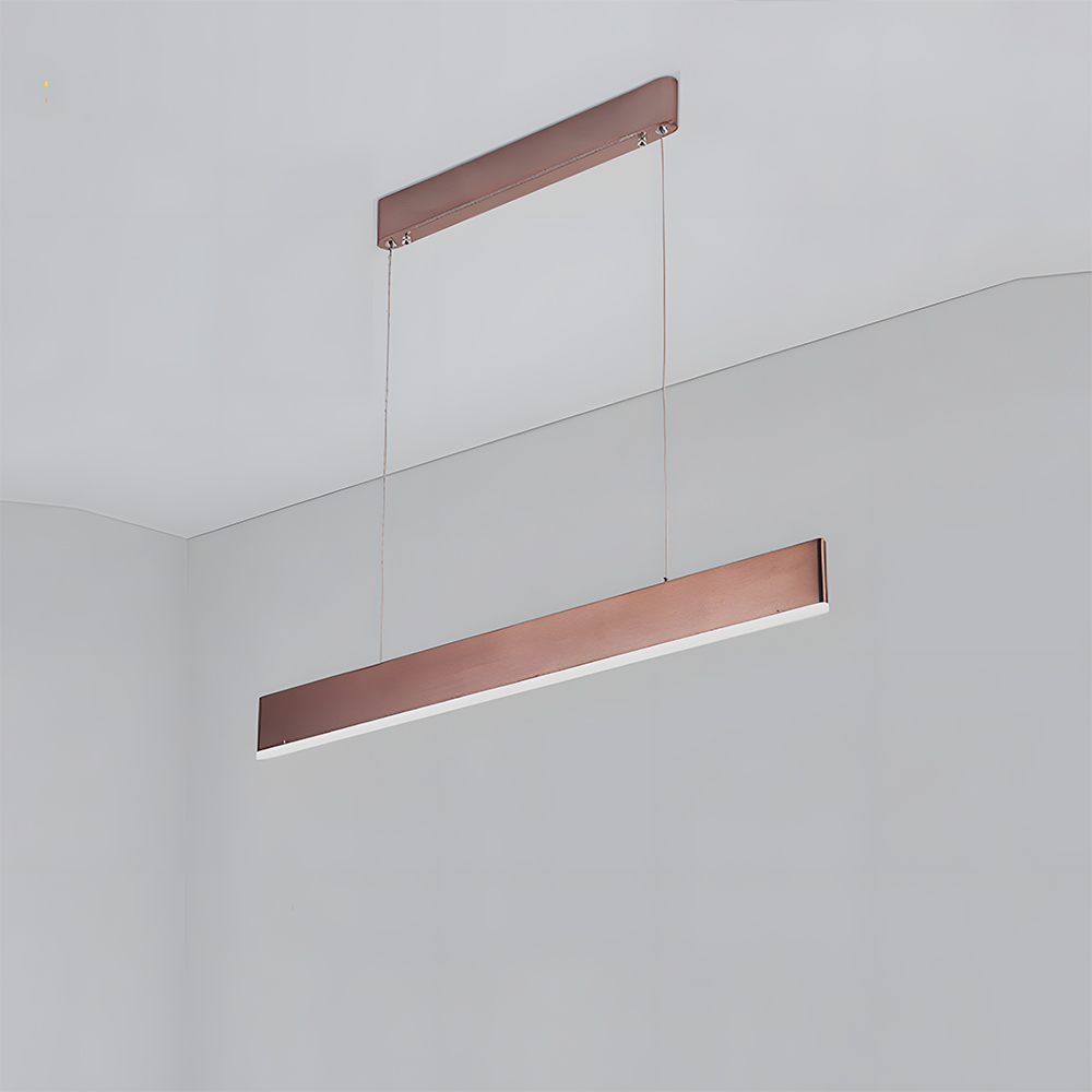 Sleek Modern Linear LED Hanging Light For Kitchen Island