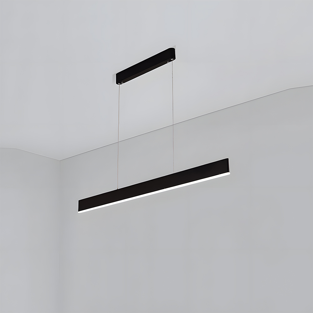 Sleek Modern Linear LED Hanging Light For Kitchen Island