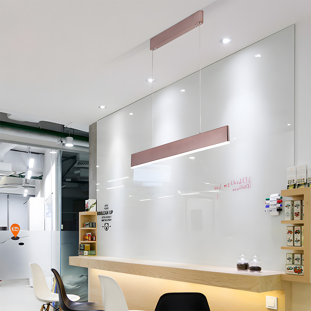 Sleek Modern Linear LED Hanging Light For Kitchen Island